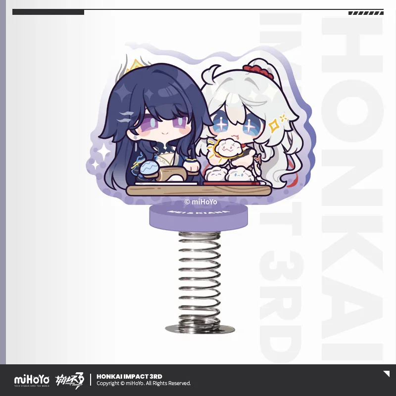 Official Honkai Impact 3 Gaming Merchandise Cosplay Kiana Raiden Mei Acrylic Spring Shaker Acrylic Standee Birthday Gift 2