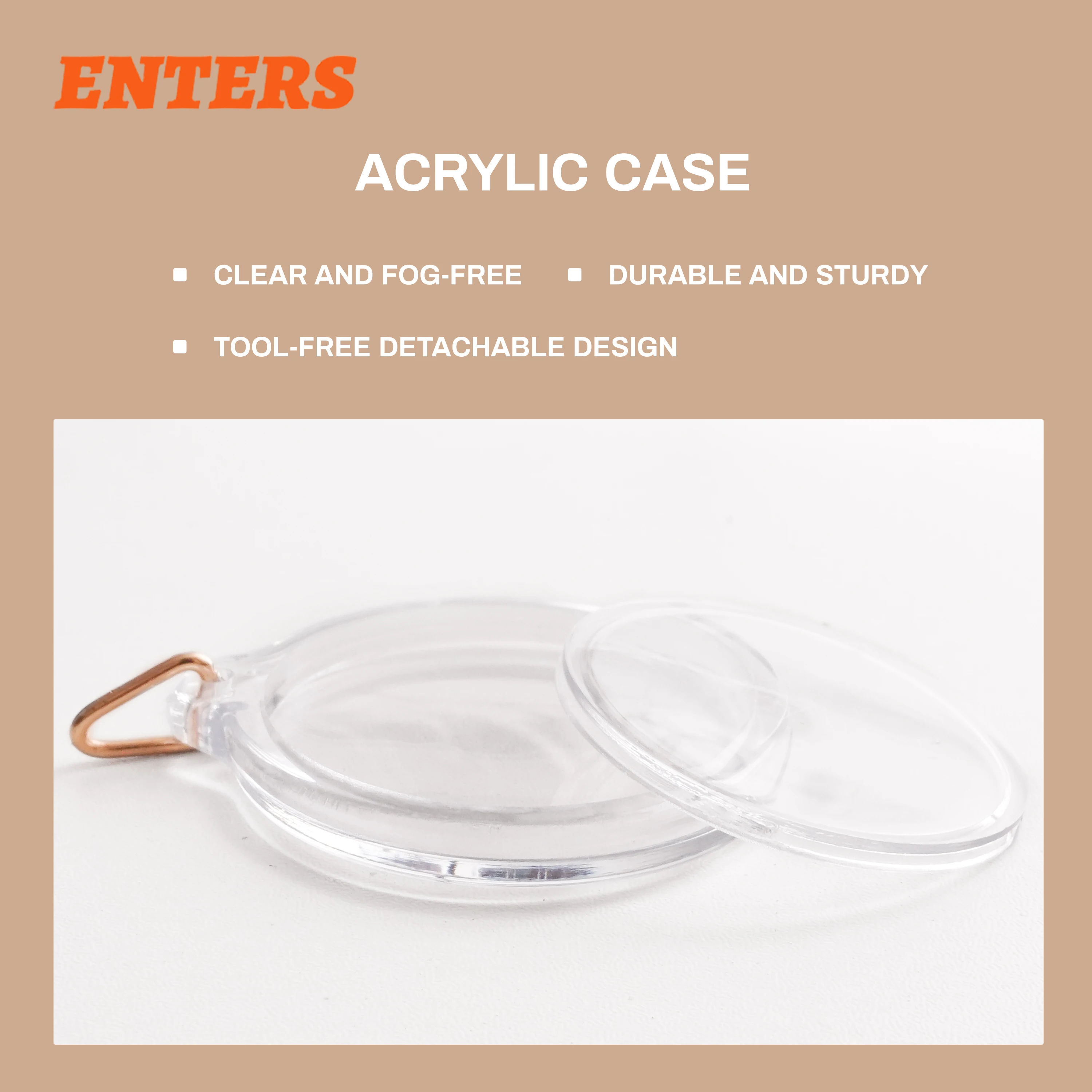 

Inner Diameter Size 35mm 200 pcs transparent case photo cover acrylic photo insert