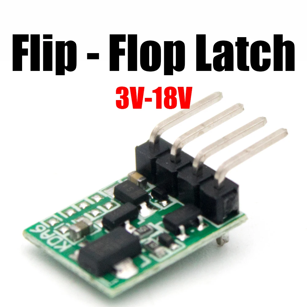 Imagem -02 - Botão Interruptor de Chave Única Bistable Flip-flop Latch Circuito Anti-erro Gatilho Desligar Memória dc 3v18v Kda6