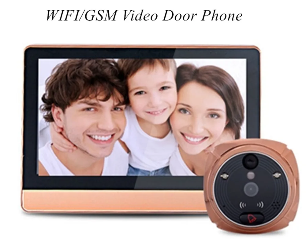 7Inch WIFI+GSM  Video Door Phone 2MP HD Doorbell Visual Door Viewer IR Night Vision Motion Detection Camera