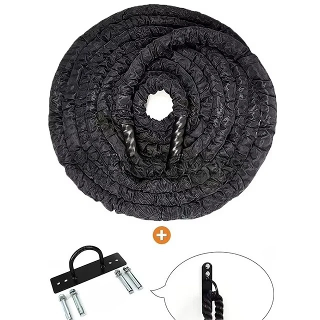 Custom Length 50mm Nylon Gym  Rope For Outdoor Workout Training Equipment With Emergency Sports Bag