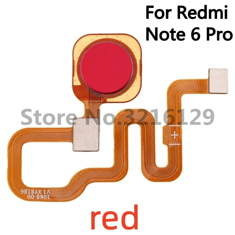 100% oryginalny dla Xiaomi Redmi Note 6 7 8 Pro 6Pro 7Pro 8Pro czytnik linii papilarnych przycisk Home powrót klucz wymiana kabla Flex