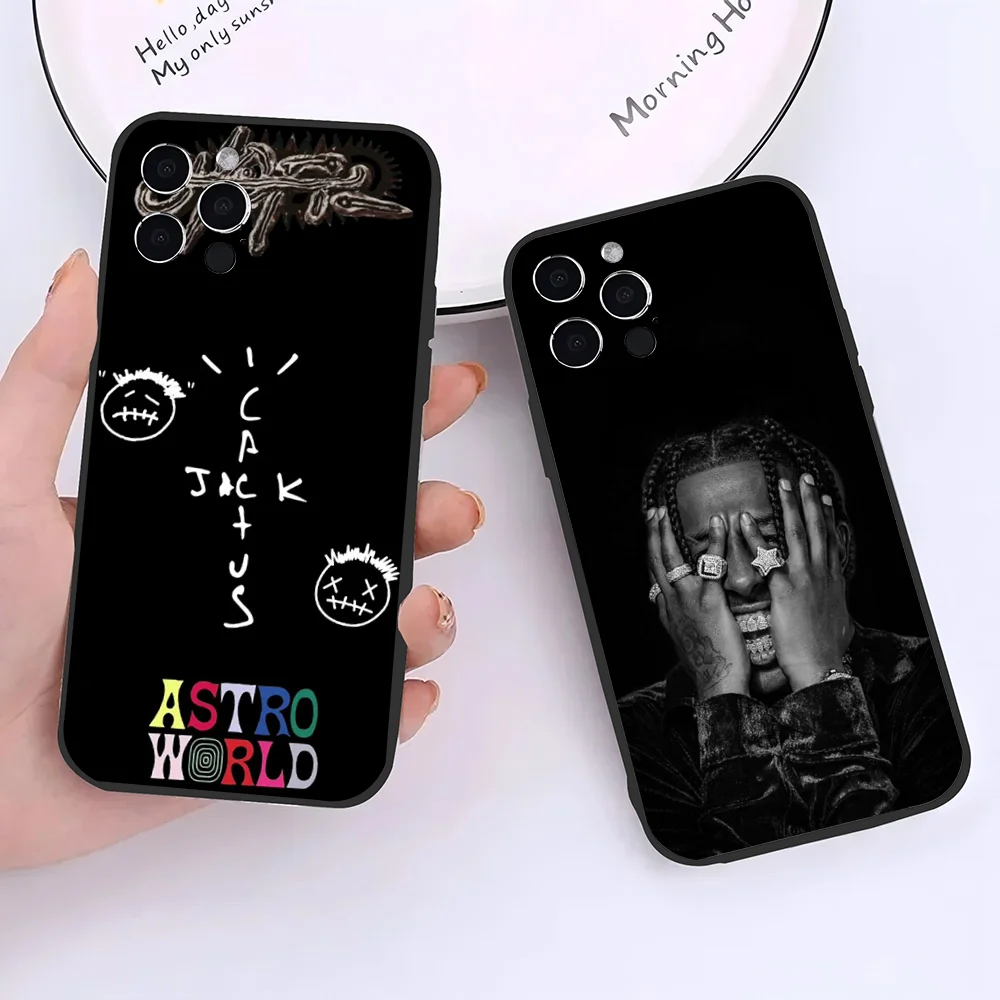 1pc Travis Scott Cactus Jack Phone Case Silicone Soft For IPhone 16 15 14 13 12 11 Plus Pro Max Plus