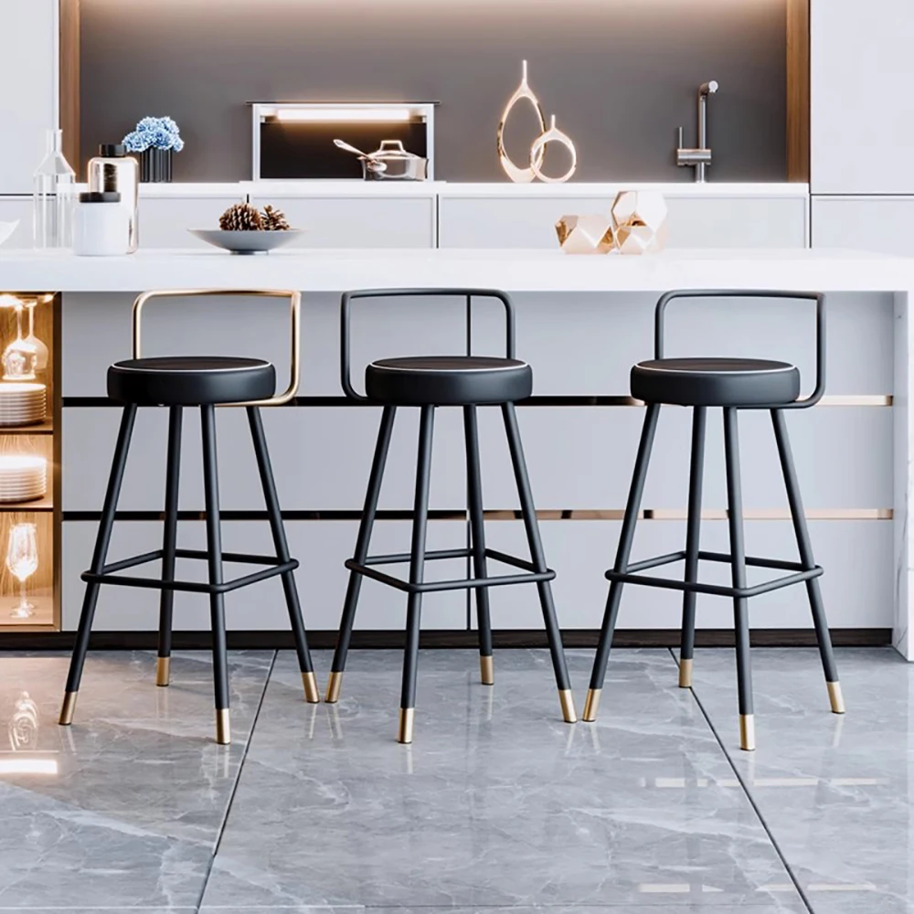 Set di 4 sedie da bar nordiche Soggiorno semplice Sedia da bar da cucina di design Mobili per la casa classici e moderni Sillas Para Comedor