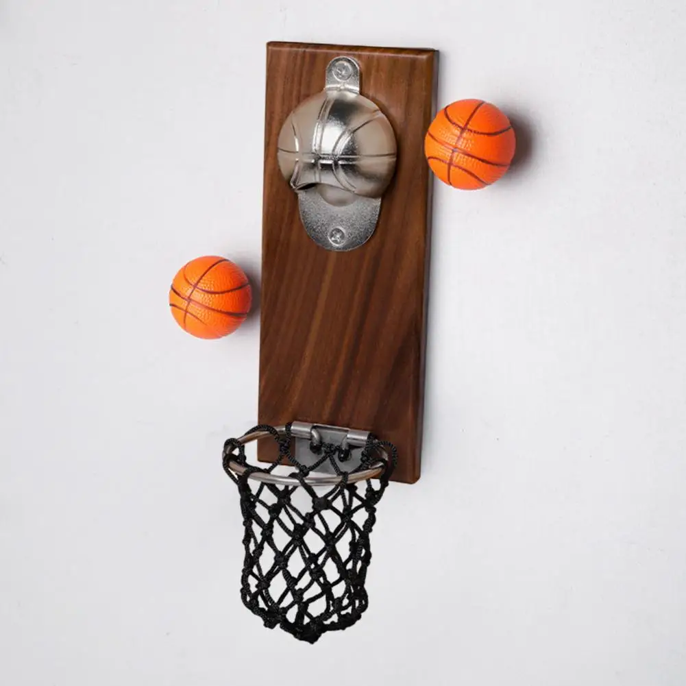 

Wall Mounted Bottle Opener Refrigerator Bottle Opener Wall Mounted Basketball Court Design Bottle Opener with Magnetic Back