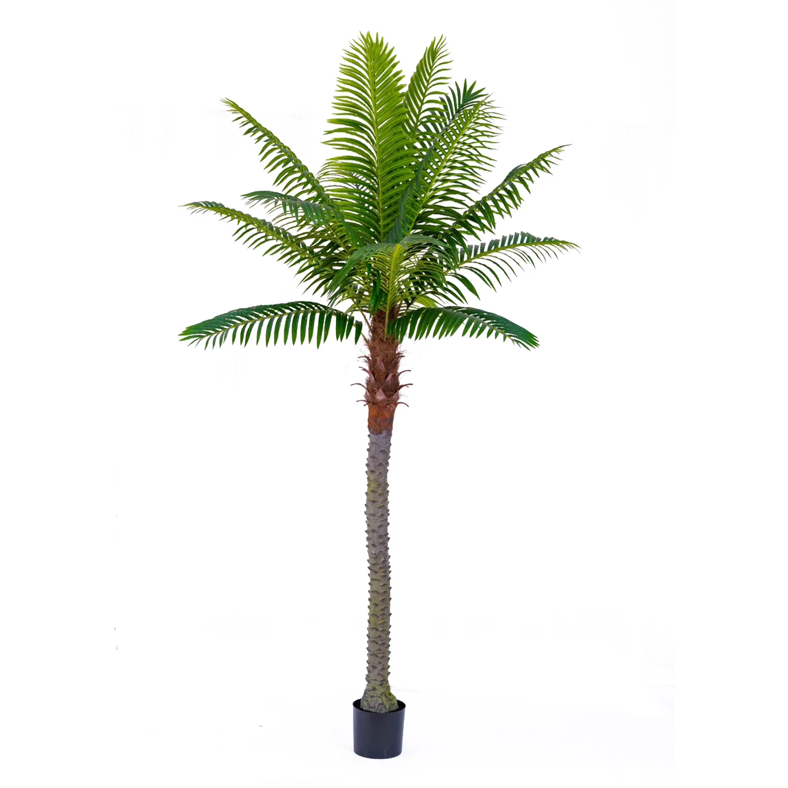 Artificial Palm Tree 8.5 Feet Large Palm Plants Tropical Leaves Faux Plant Outdoor Indoor Tree In Pot 15 Leaves