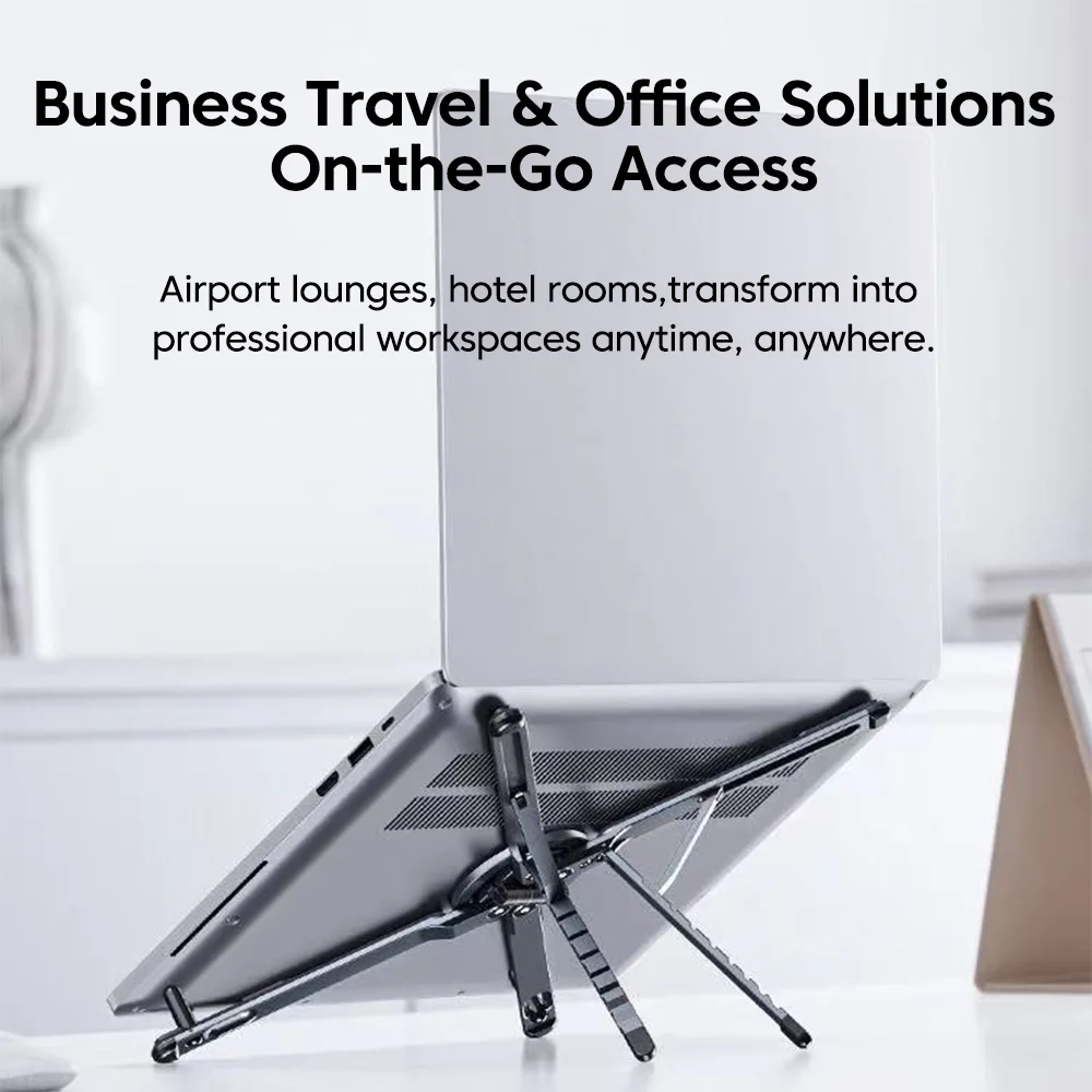 

Folding Aluminum Alloy Notebook Stand Magnetic Phone Holder Mobile Phones Tablets Laptops Portable Universal Desktop Support