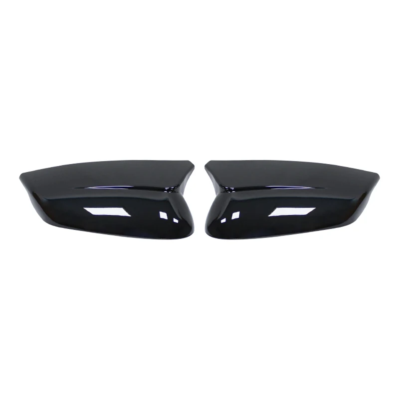 For KIA EV6 2022 2023 Trim Cover Side Mirror Molding 1 Pair ABS Black Cap Carbon Fiber Style Durable Easy To Install