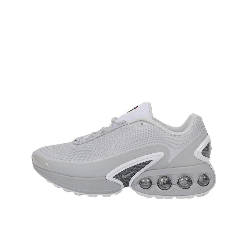 

Nike Air Max DN Unisex White Silver Lightweight Air Cushion Mesh Breathable Low-top Athletic Running Shoes FJ3145-100
