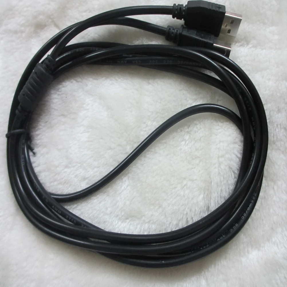 

1.5M Usb 2.0 Printer Scanner Cable Type A Male To Type B Black High-Speed Data Transfer For Pc Compatible Devices Molded Boot