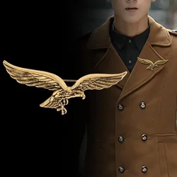 Vintage Animal Eagle Pin Brooch Men Women Punk Buck Suit Tie Lapel Pin Christmas Gift for Husband