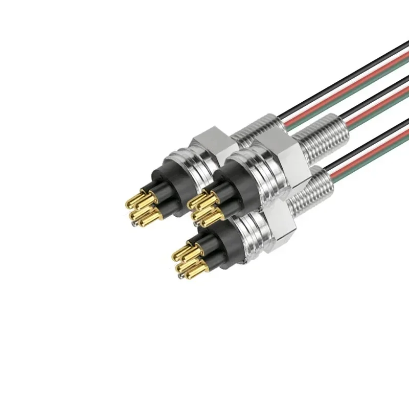 Pluggable connectors for submarine cameras marine seismic systems deep underwater cable connection bulkhead connectors