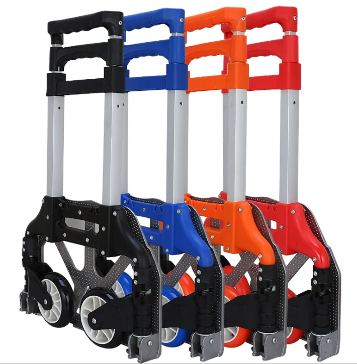 Two Wheel Foldable Luggage Hand Trolley Folding Shopping Heavy Duty Push Carts