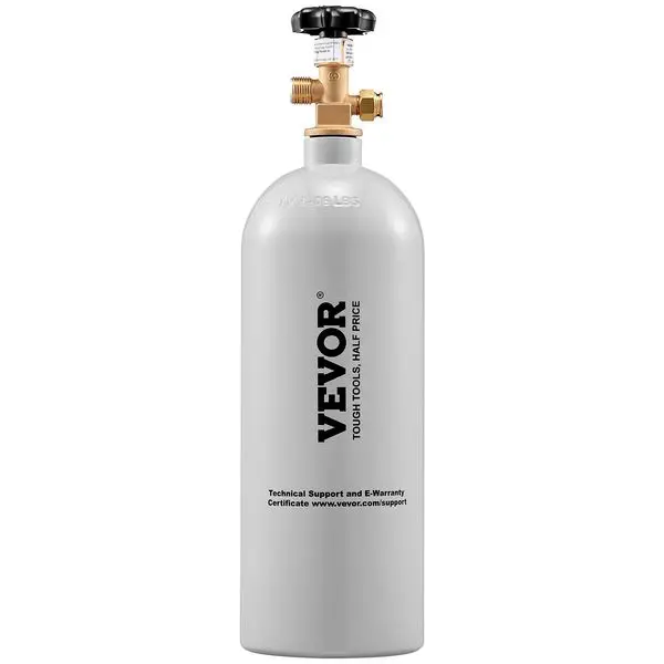 

VEVOR 5 Lbs CO2 Tank Aluminum Gas Cylinder, Brand New CO2 Cylinder with Gray Spray Coating, CO2 Tank with CGA320 Valve, For Draf
