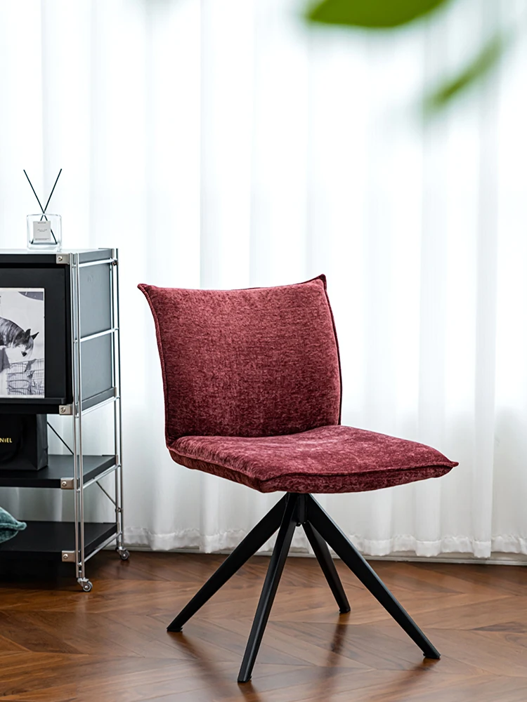 

Retro Rotatable Dining Chair,Furniture Home Bedroom Computer Chairs,Balcony Coffee Shop Backrest Stool Customized