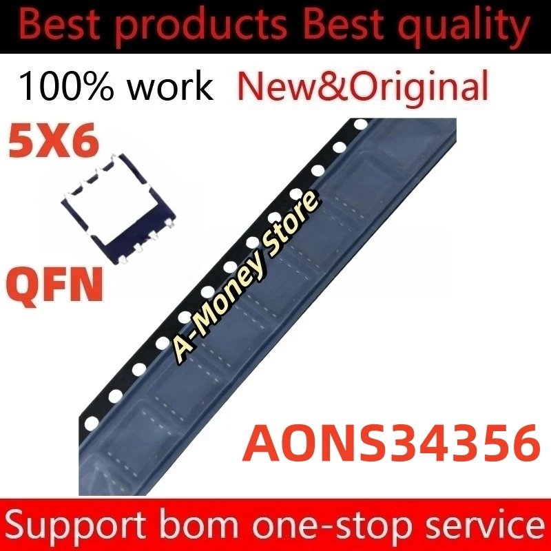 Aon34356 34356 aons34356 qfn-8, 10pcs