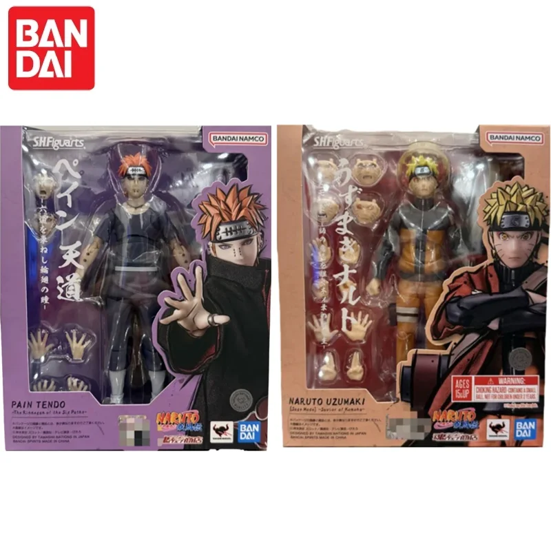 

In Stock Original Bandai S.h.figuarts Pain Tendo The Rinnegon of The Six Patks Edition Anime Figures Model Toys Ornament Gifts