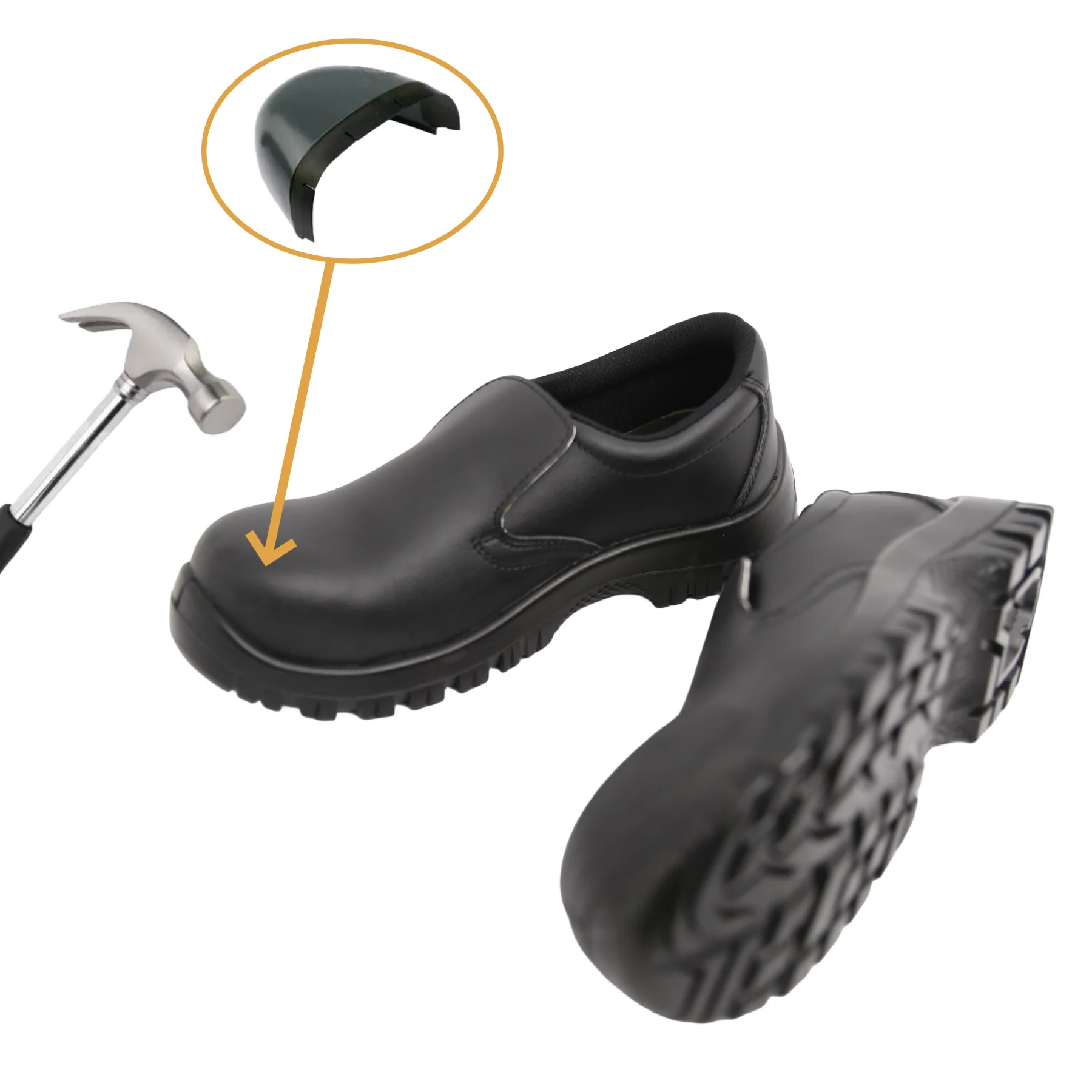 

S3 Стандартная стильная кожаная профессиональная промышленная рабочая защитная обувь для лодыжки со стальным носком из искусственной кожи, антистатическая защитная обувь