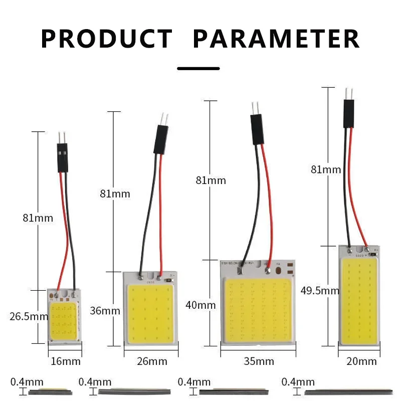 4X T10 C5W Araba Led Cob 16/24/36/48SMD Beyaz Park Ampul Oto İç Kama Okuma Lambası Kapı Kubbe Festoon Plaka Işığı