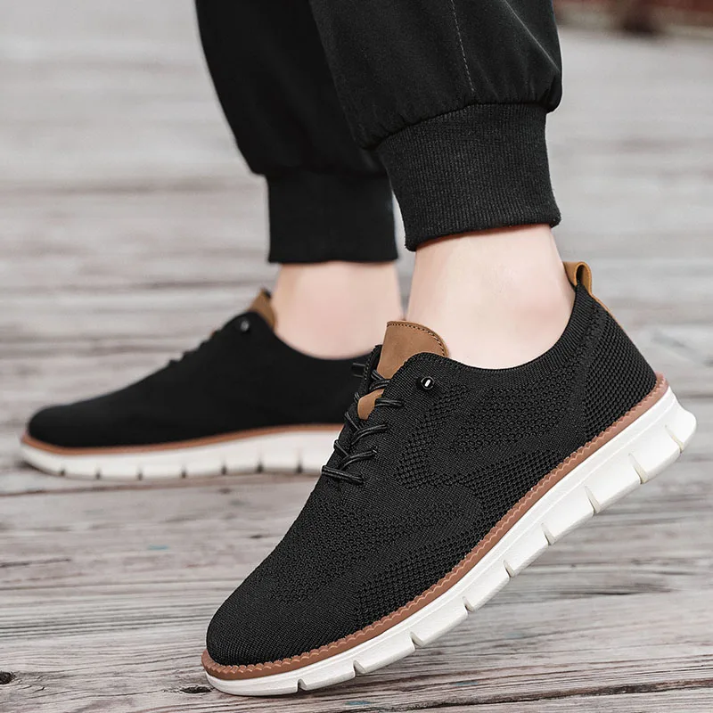 YRZL Men Casual Sports Shoes Anti Slip Wear-Resistant Breathable Cushioning Color Blocking Design Versatile Casual Sports Shoes image 6