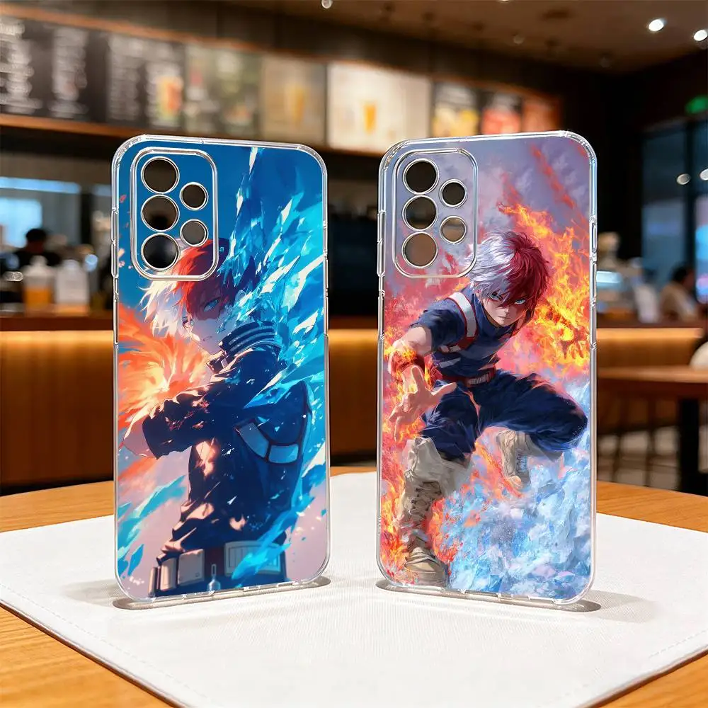 

My Hero Academia-a Shoto Todoroki Phone Case For Samsung S25,S24,S21,S22,S23,S30,Ultra,S20,Plus,Fe Transparent Cover