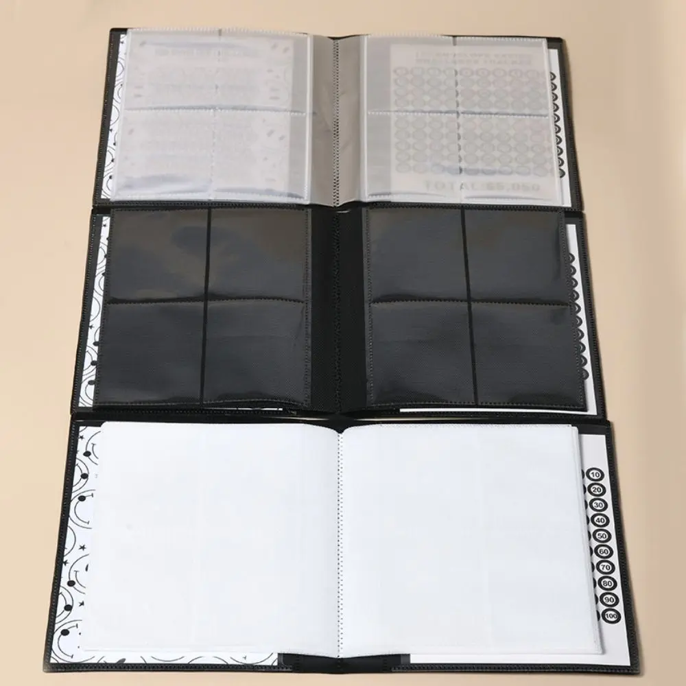 

PP Money Saving Binder Colorful 100 Days Savings Challenges Book Durable Tear Resistant Envelope Savings Challenge