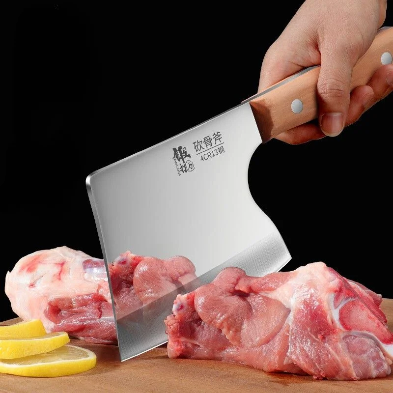 Ultra Sharp Butcher Knife, Kitchen Knife, High Hardness  Commercial Butcher Knife, Thickened and Weighted Knife