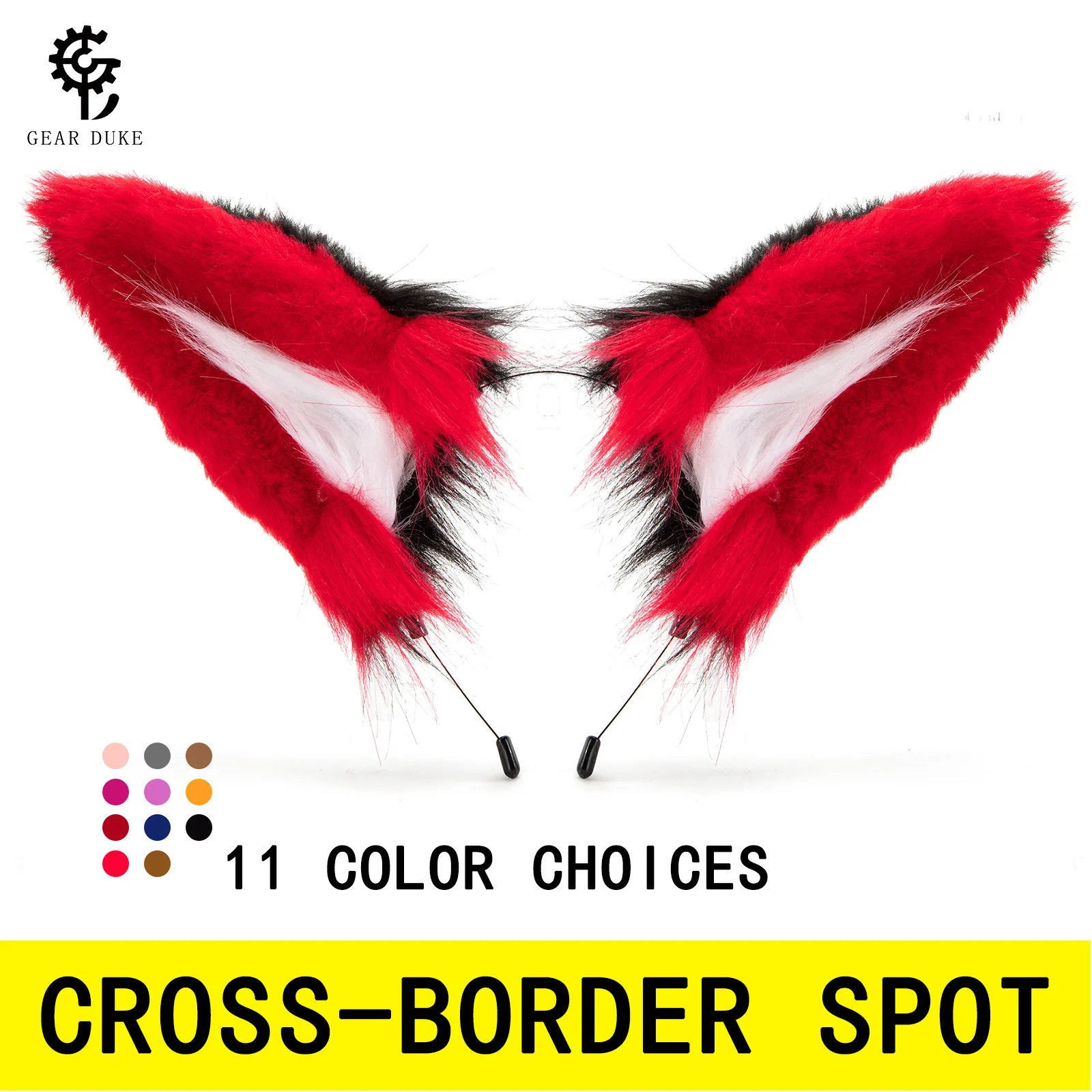 

Плюшевая повязка на голову с ушками животных, милый аксессуар для косплея и вечеринок, повязка с собачьими ушками и аксессуарами для волос