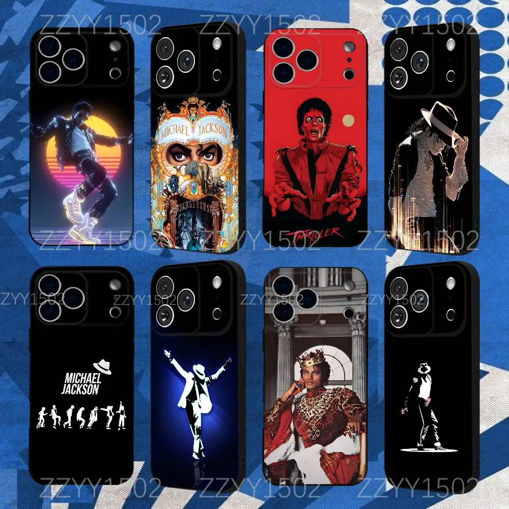 

Singer M-Michael J-Jackson Phone Case For iPhone 17,16,15,14,13,12,Pro,Max,Plus,E,SE4,Air,Mini Black Funda Shell