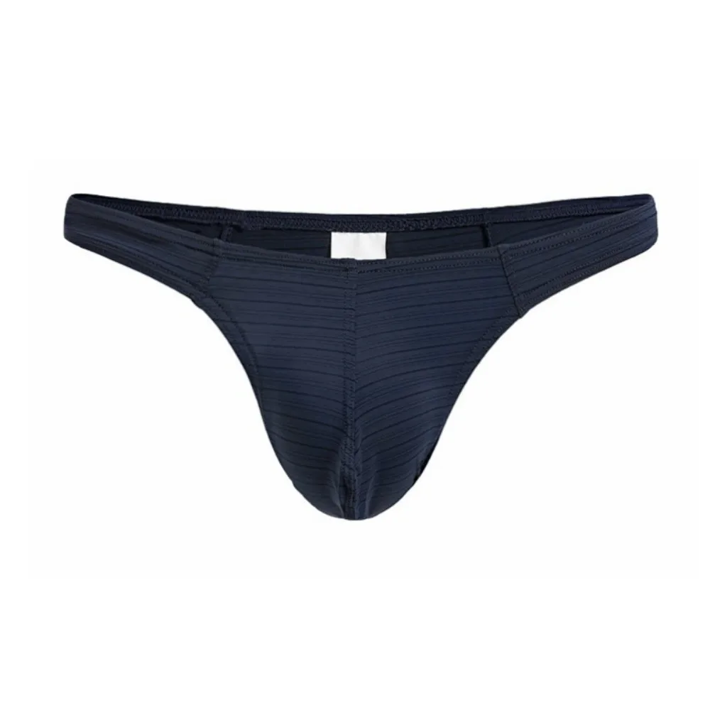 

Breathable Low Waist Men Ice Silk Thongs Solid Color Lingerie Men's Panties Underwear Underpants Male Briefs Summer