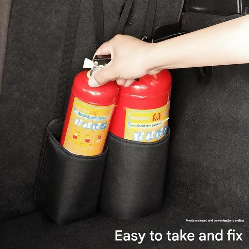 F1CF Oxford Fabric Automotive Extinguishers Holder Organizers Secure Attachment