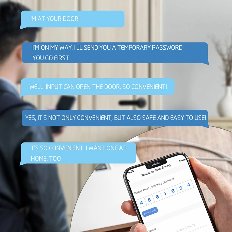 KAK قفل الباب الذكي بصمة دخول بدون مفتاح قفل الباب تويا الممغنطة مفاتيح البطاقة الممغنطة قفل الباب بكلمة مرور لغرفة النوم المنزل مكتب الفندق #4