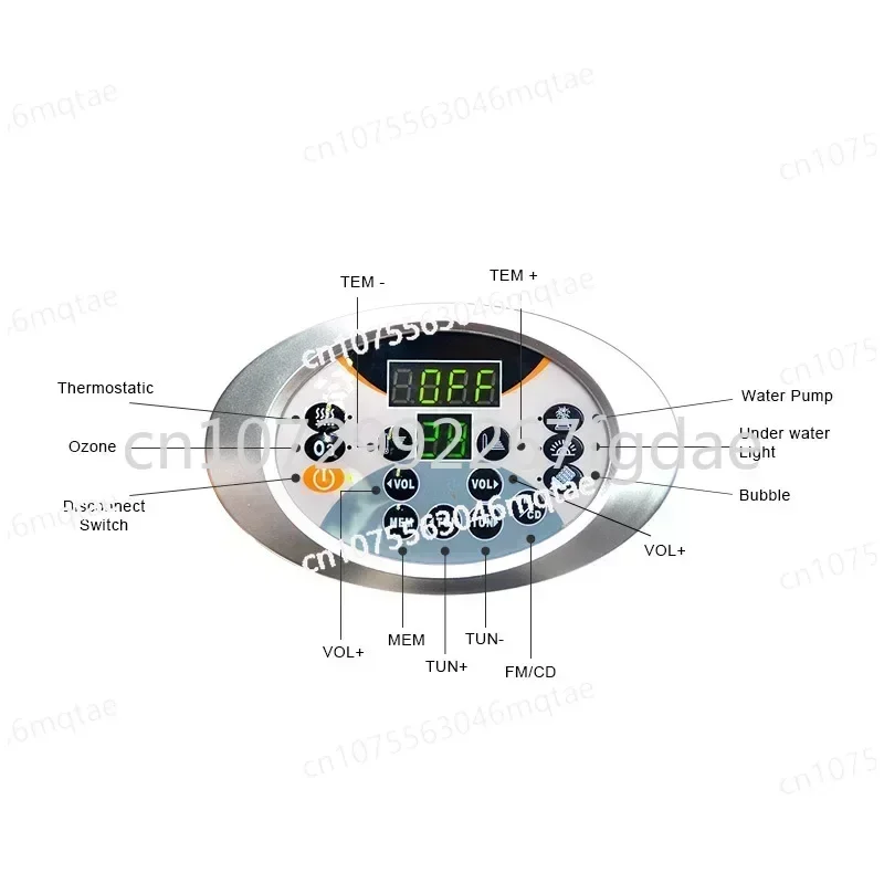 

KL-819 Massage Bathtub Controller Control Board and CE Matched Bathtub Computer Spa Control System