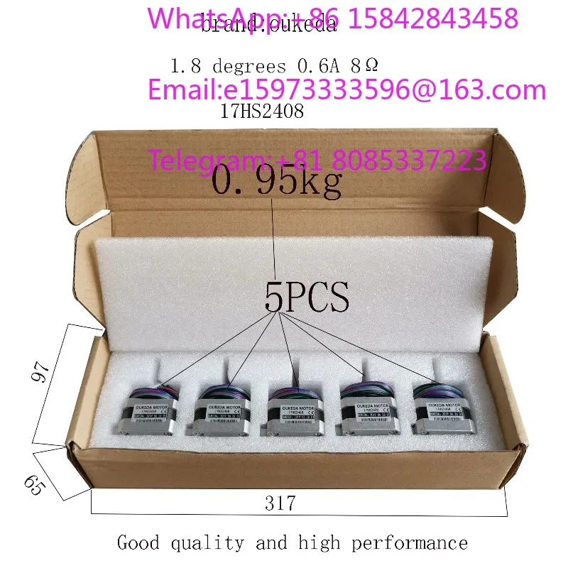 1 piece suitable for Two-phase hybrid 42 stepper motor NEMA17 17HS2408 3D printer motor Height 28mm