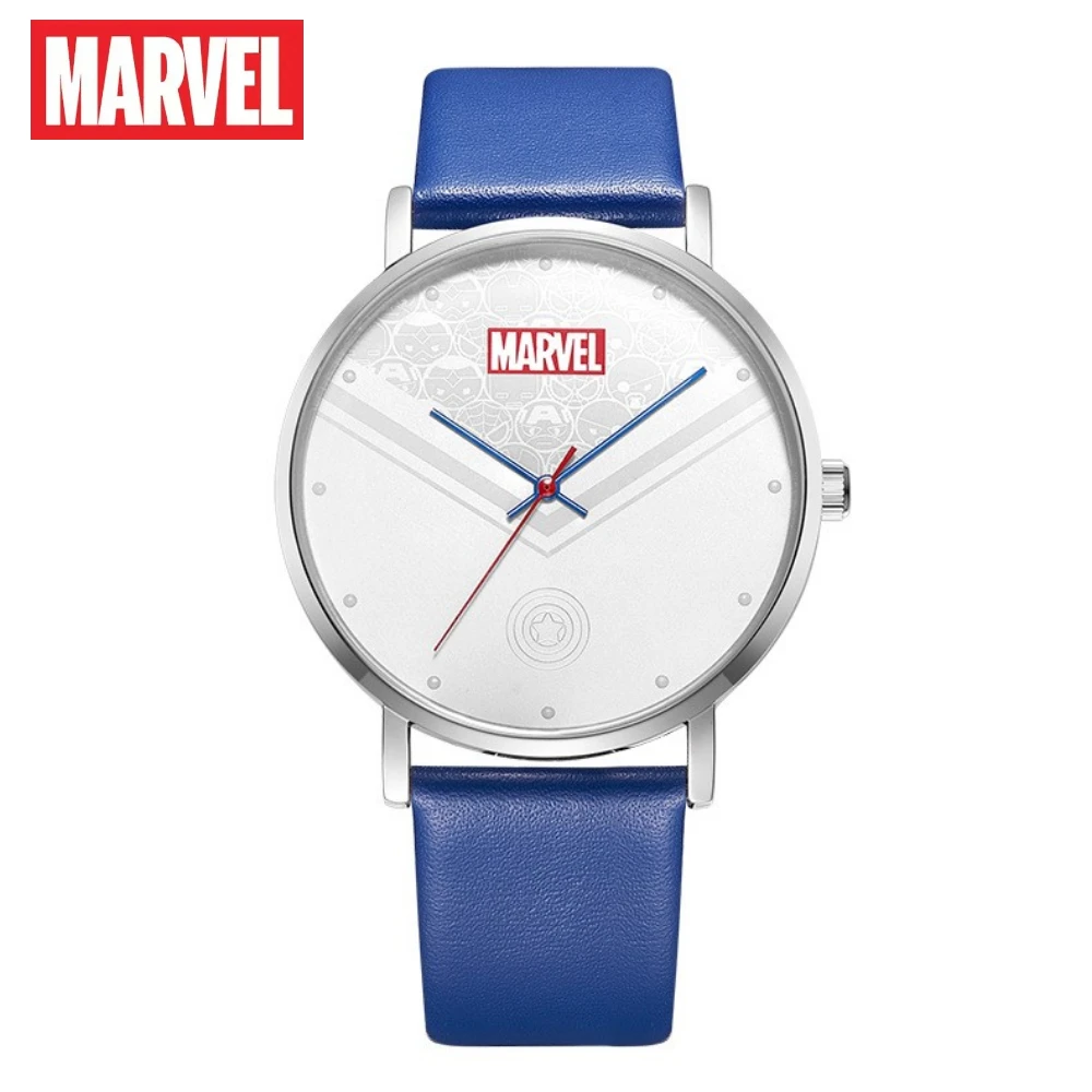 

Disney Gift With Box Marvel Superhero Simple Large Dial Luminous Waterproof Boy Student Quartz Watch Zegarek Relojes Sumergibles