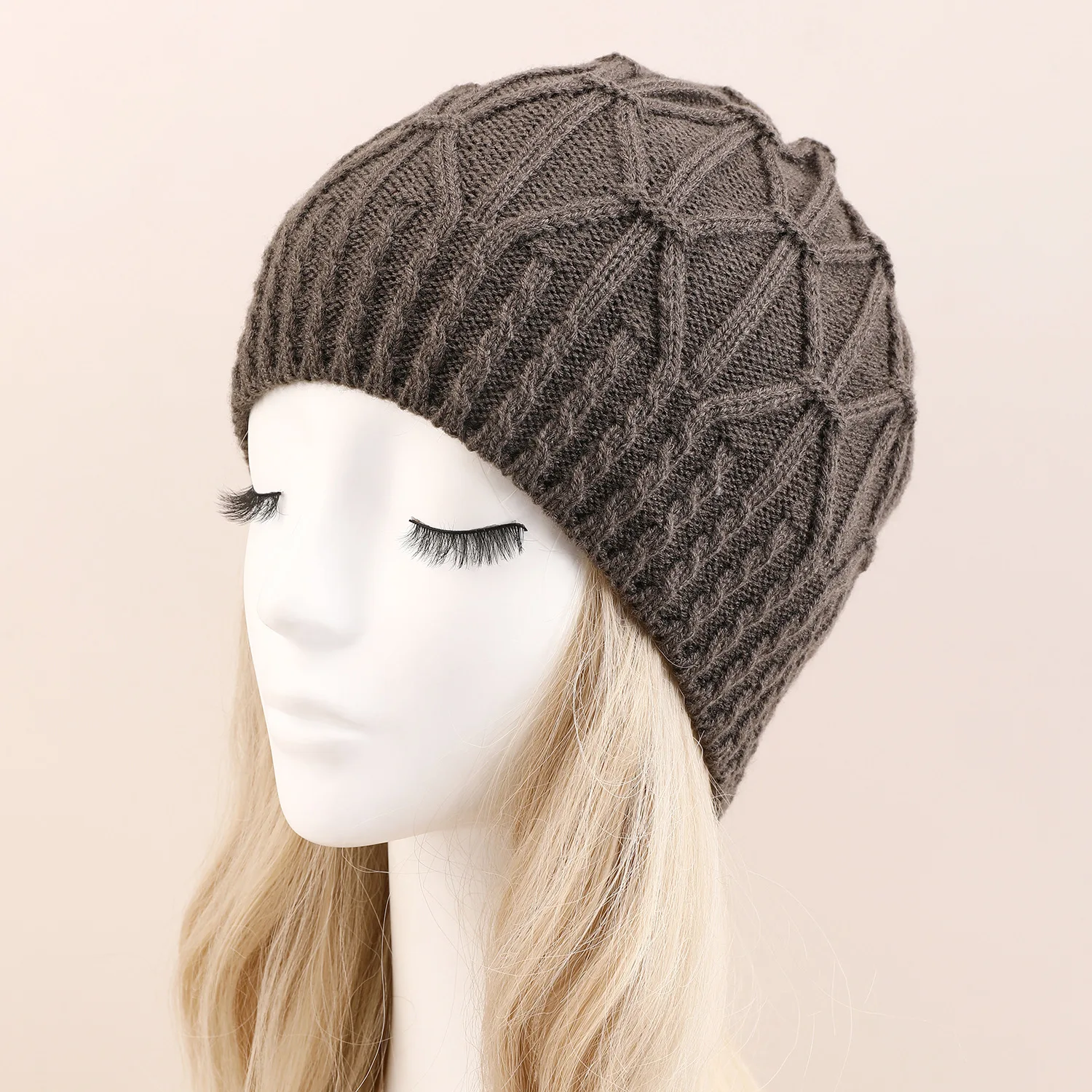 Gorro de punto para hombre y mujer, gorro cálido, informal, a la moda, para Otoño e Invierno