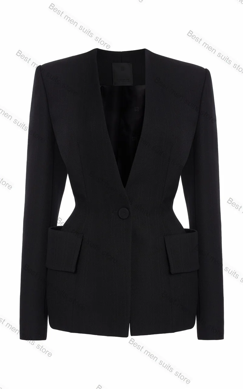 Traje de algodón para mujer, Blazer, vestido de graduación, chaqueta Formal de oficina, esmoquin de boda, hecho a medida, 1 pieza