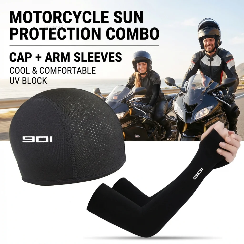 

For Husqvarna Norden 901 Expedition Motorcycle Summer Sun Protection Cap Cycling Cap Sports Arm Cover Protection Sleeve Cycling