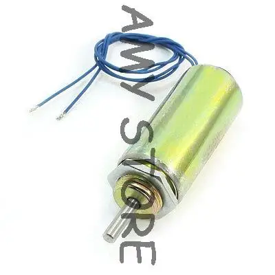 

12V 24V 19W Push Type 2-Leads DC Electric Solenoid Electromagnet 2.5N 250g/10mm XRN-25x50T
