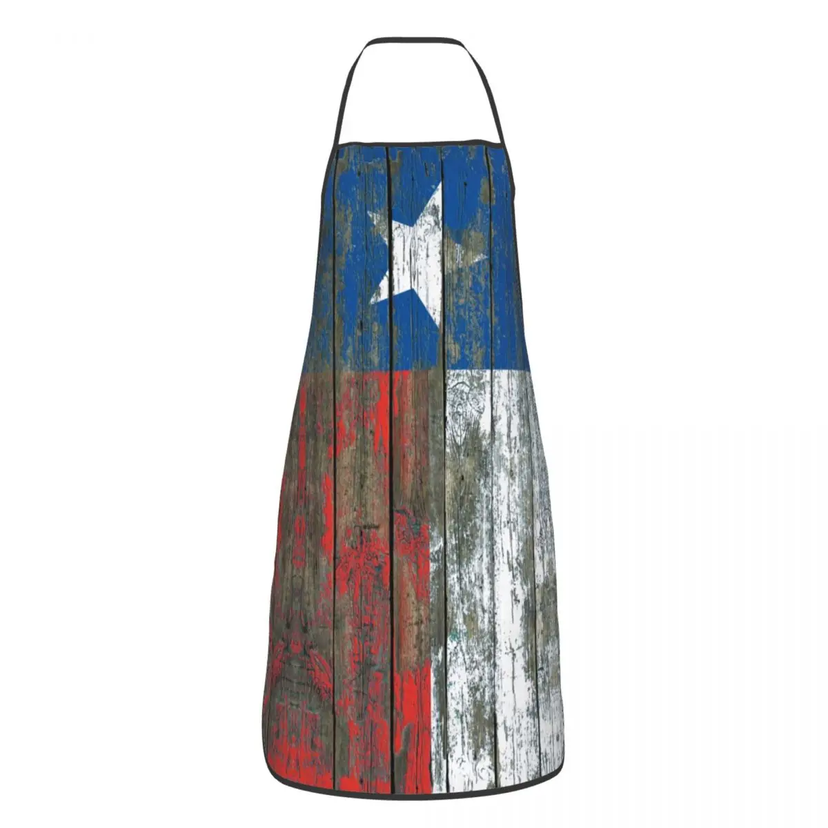 Rough Wood Boards Effect Flag Of Texas Aprons Women Men Kitchen Chef Western Texas Star Tablier Cuisine for Cooking Baking