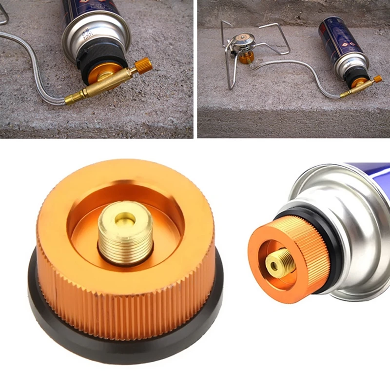 Outdoor Camping Stove Conversion Adapter Split Type Oven Connector Cartridge Gas Filling Tank Cylinder