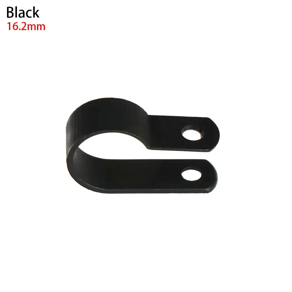 100PCS High quality Hardware Metal Useful Wiring Hose Fasteners R-Type Clip Nylon Cable Clamp Pipe Mounting Fix