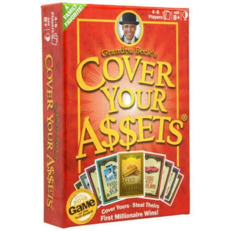 Cover Your Assets card games All English board game party card children\'s game cards for kids Family Party games