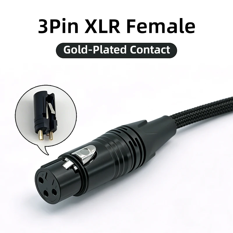 

GOLLEY LION 1/8 inch 3.5mm to XLR Female Cable, Mic Cord Compatible for iPod, Laptop, Recorder, Amplifier, Speaker