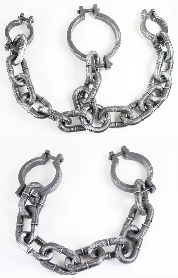 Halloween Plastic Simulation Chain Prisoner Man Iron Chain Bar Party Decoration Ghost House Props