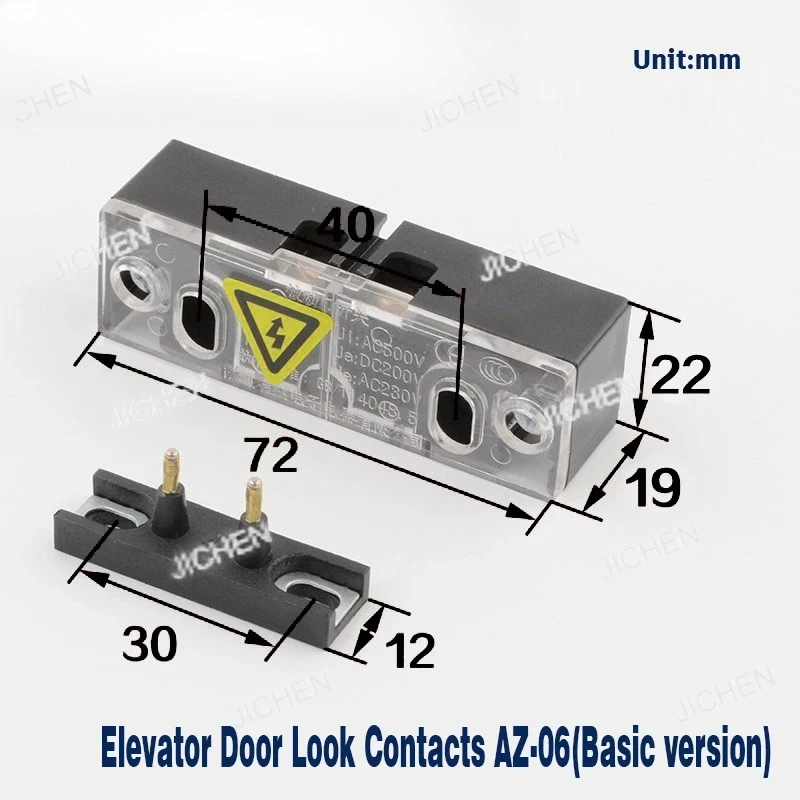 

Elevator Parts AZ06 Elevator Auxiliary Door Lock RX07 Door Contact 161-Y Pairs of Door Lock Contacts Suitable for Otis Thyssen