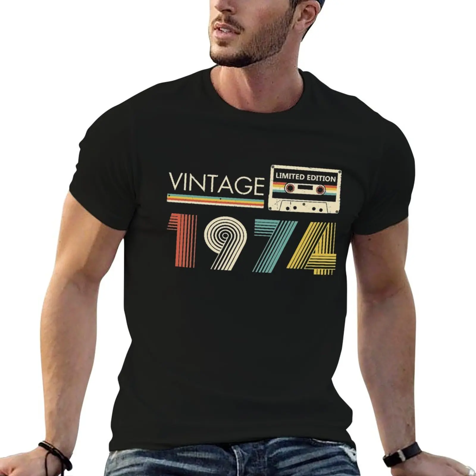 

Vintage 1974 Limited Edition Cassette T-Shirt t shirt for man t shirt man luxury T-Shirt