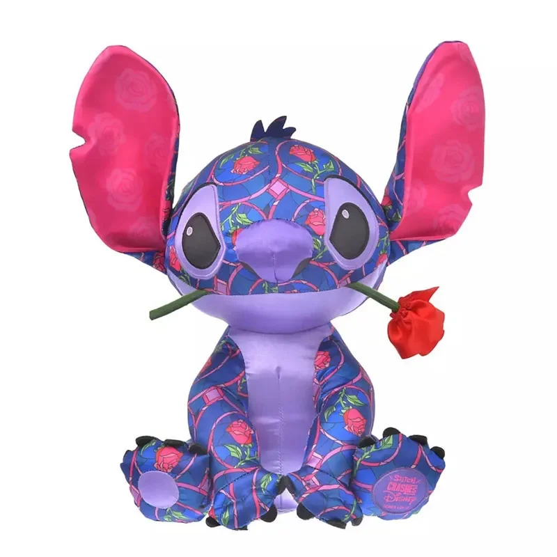 Limited Edition Stitch Cartoon Lilo & Stitch Rose pop knuffel Kawaii Comfort pop verjaardagscadeau voor meisjes Echt Disney speelgoed