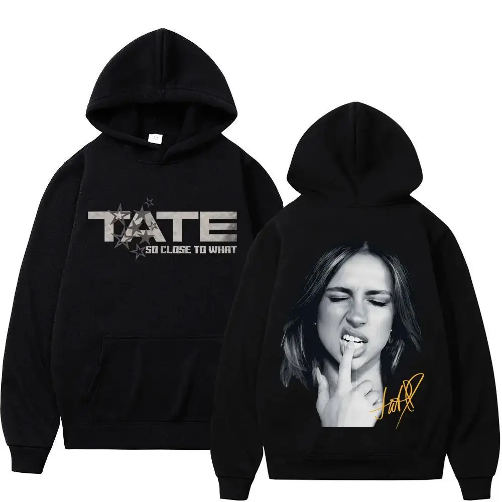 

Толстовки в стиле Харадзюку Tate Mcrae Album So Close To What Miss Possessive 2025, толстовки с капюшоном World Tour, зимние пуловеры большого размера унисекс