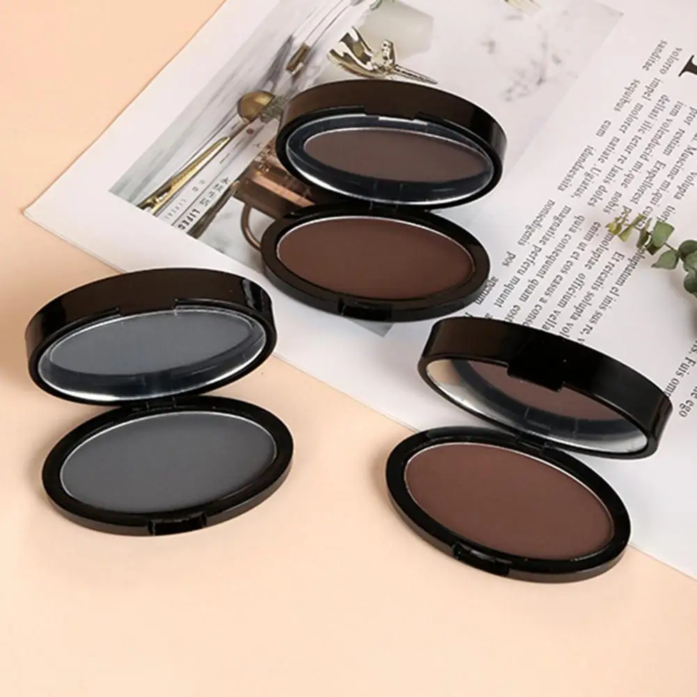 Pair Makeup Eyebrow Powder Seal Lazy Quick Eyebrow Stamp Waterproof Long lasting Natural Shape Brow Stamp Eyebrows Powder Brush